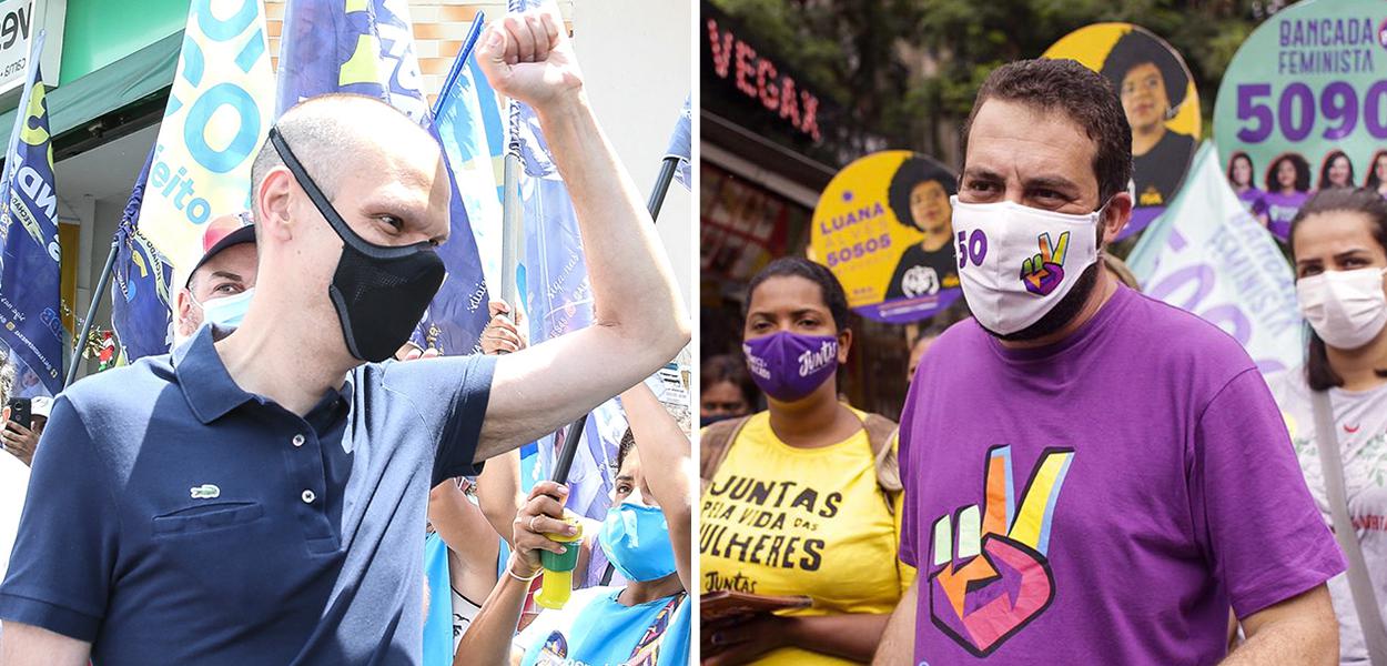 Bruno Covas e Guilherme Boulos