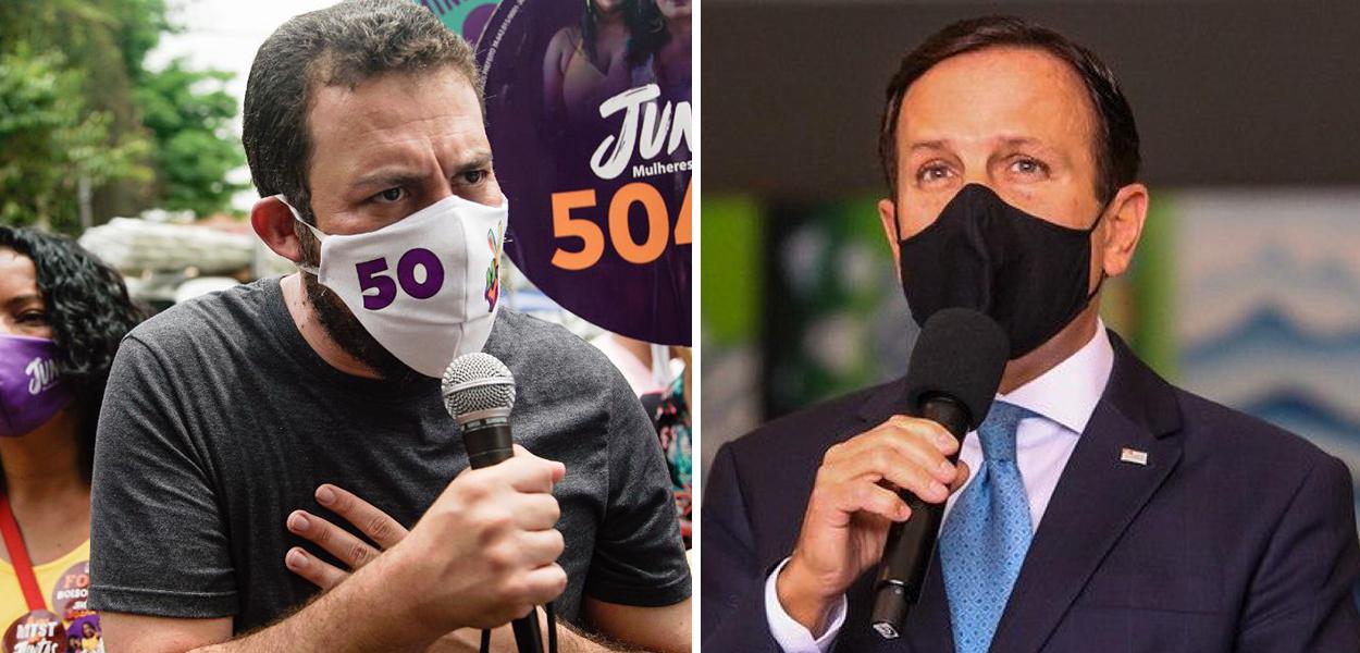 Guilherme Boulos e João Doria