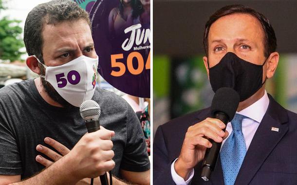 Guilherme Boulos e João Doria