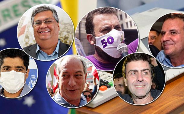 Flávio Dino, Guilherme Boulos, Eduardo Paes, ACM Neto, Ciro Gomes e Marcelo Freixo