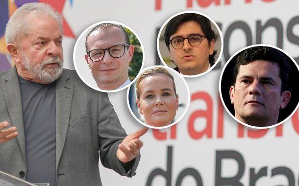 Lula, Cristiano Zanin, Valeska Zanin, Rafael Valim e Sergio Moro