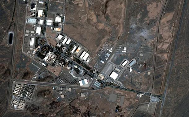 Vista aérea da usina nuclear de Natanz