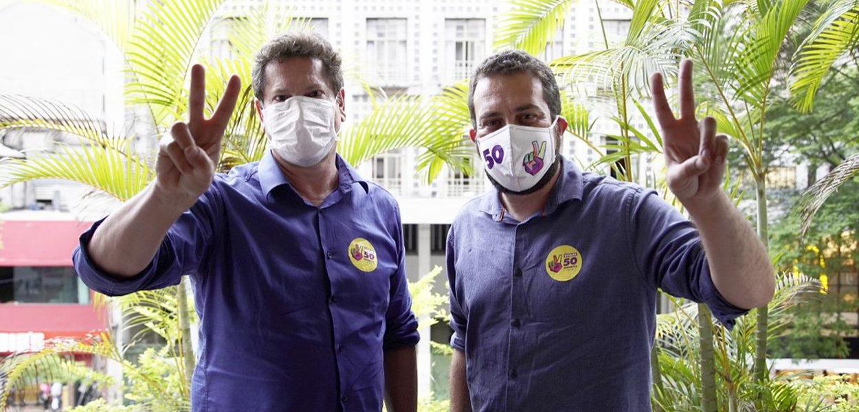 Jilmar Tatto e Guilherme Boulos