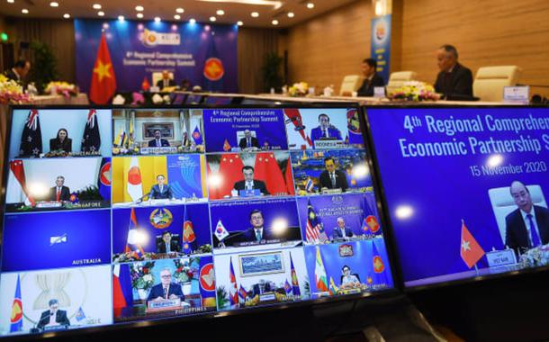Em reunião virtual é assinado o maior acordo comercial do mundo