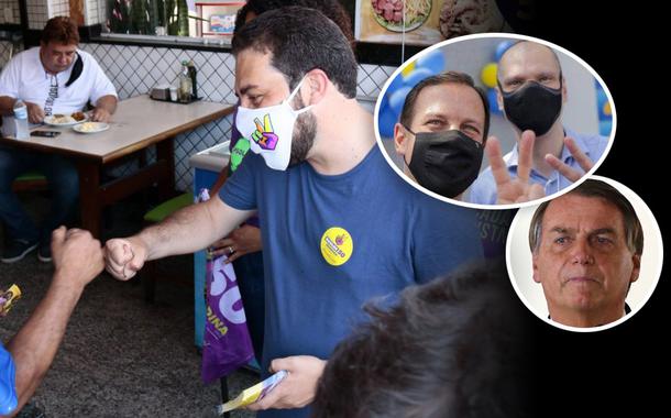 Boulos, Doria com Bruno Covas e Bolsonaro
