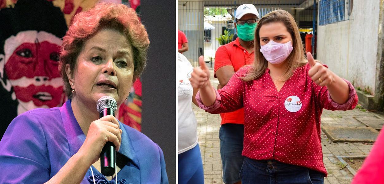 Dilma e Marília Arraes