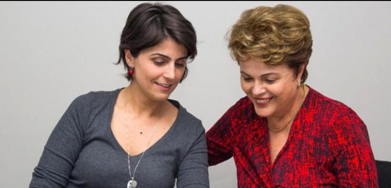 Manuela D’Ávila e Dilma Rousseff.