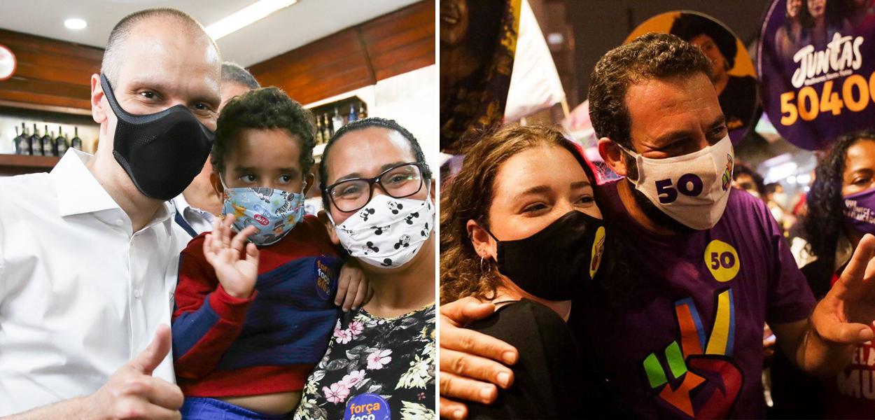 Bruno Covas e Guilherme Boulos