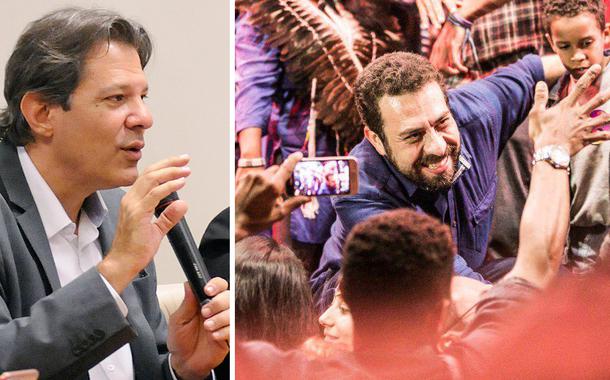 Fernando Haddad e Guilherme Boulos