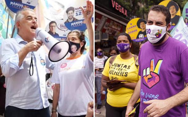 Marcio França e Guilherme Boulos