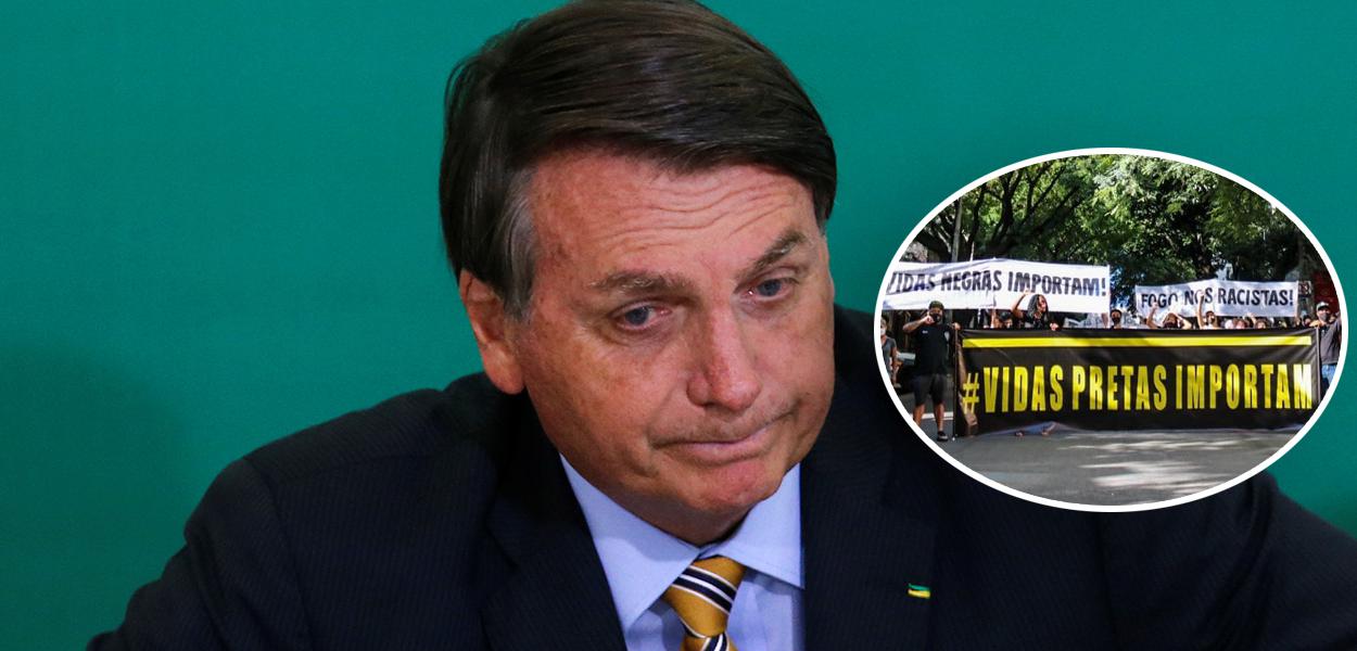 Jair Bolsonaro e manifestação contra o racismo