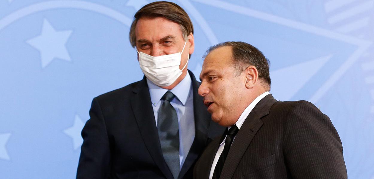 Jair Bolsonaro e Eduardo Pazuello