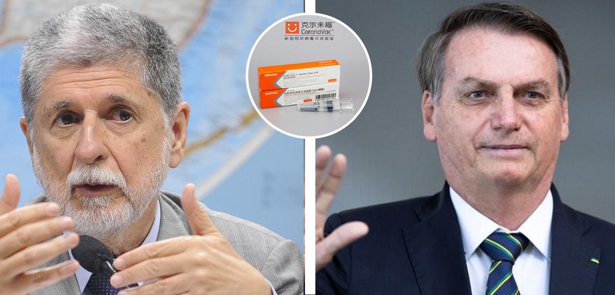 Celso Amorim e Jair Bolsonaro