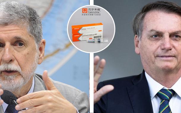 Celso Amorim e Jair Bolsonaro