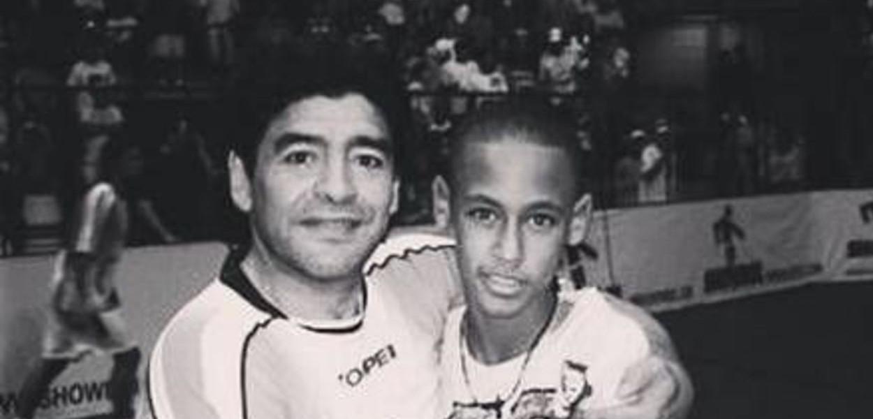 Diego Maradona e Neymar Jr.