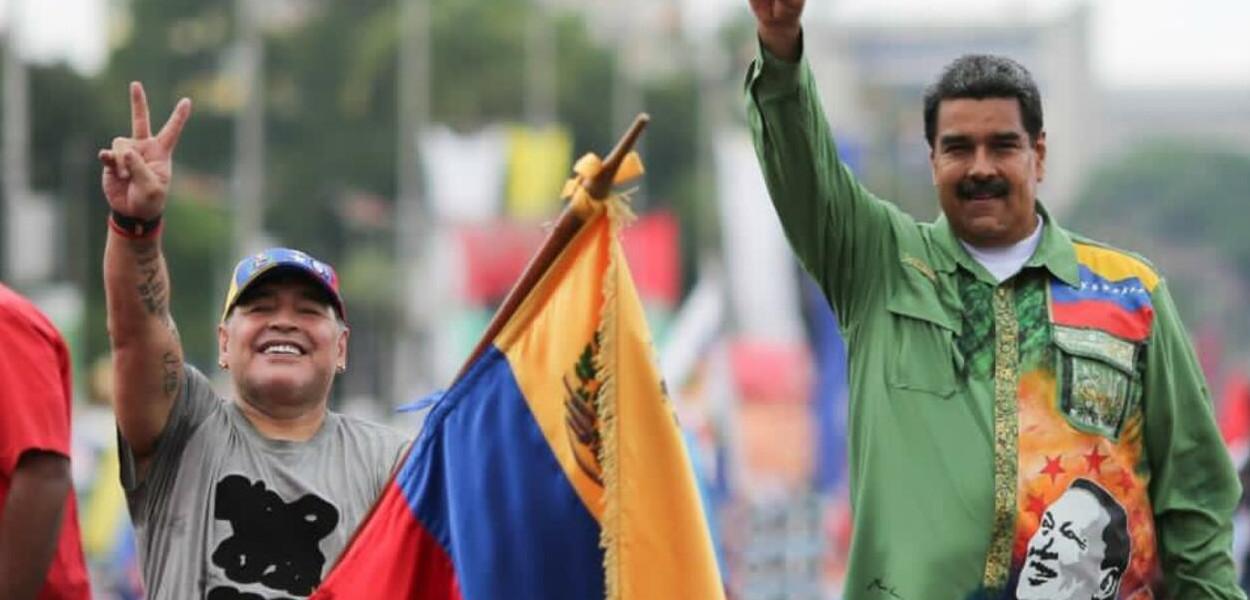 Diego Maradona e Nicolás Maduro