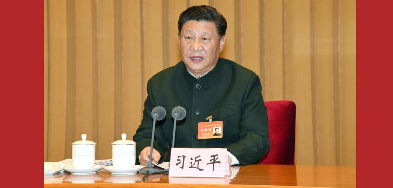 O presidente Xi Jinping