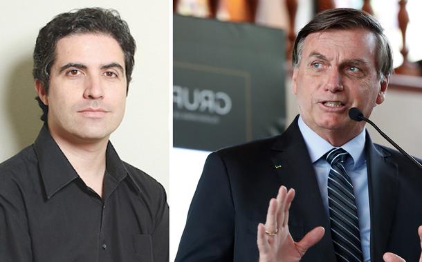 Bernardo Mello Franco e Jair Bolsonaro