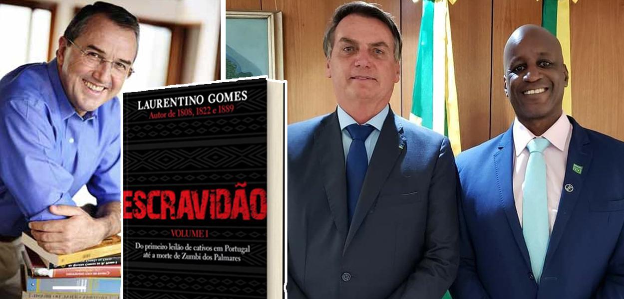 Laurentino Gomes, Jair Bolsonaro e Sergio Camargo