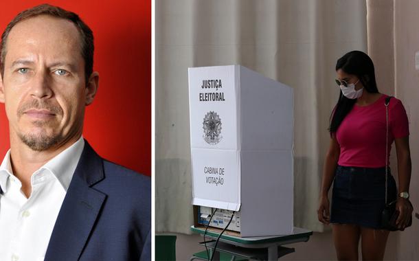 Ricardo Cappelli e mulher votando