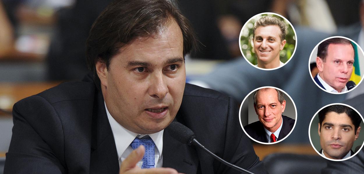 Rodrigo Maia, Luciano Huck, João Doria, ACM Neto e Ciro Gomes