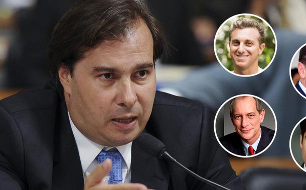 Rodrigo Maia, Luciano Huck, João Doria, ACM Neto e Ciro Gomes