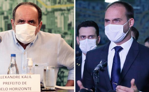 Alexandre Kalil e Eduardo Bolsonaro