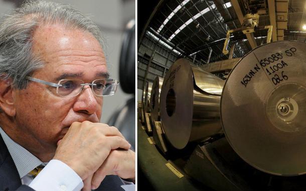 Paulo Guedes e fábrica de alumínio em Pindamonhangaba, SP