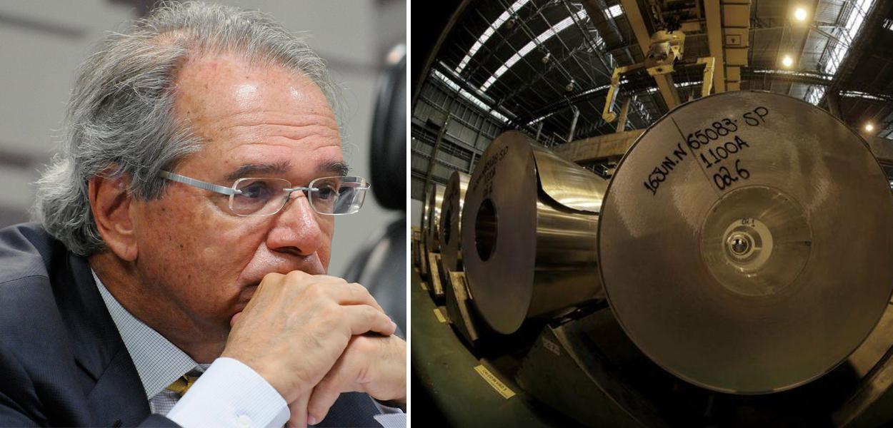 Paulo Guedes e fábrica de alumínio em Pindamonhangaba, SP