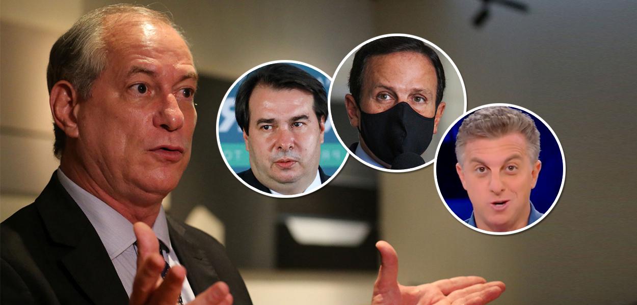 Ciro Gomes, Rodrigo Maia, João Doria e Luciano Huck