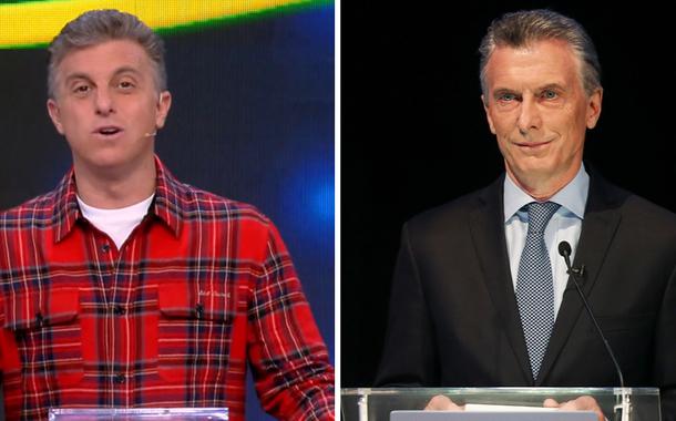 Luciano Huck e Mauricio Macri