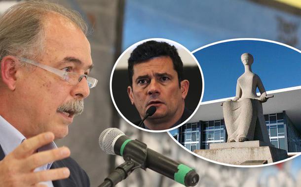 Aloizio Mercadante, Sergio Moro e fachada do STF