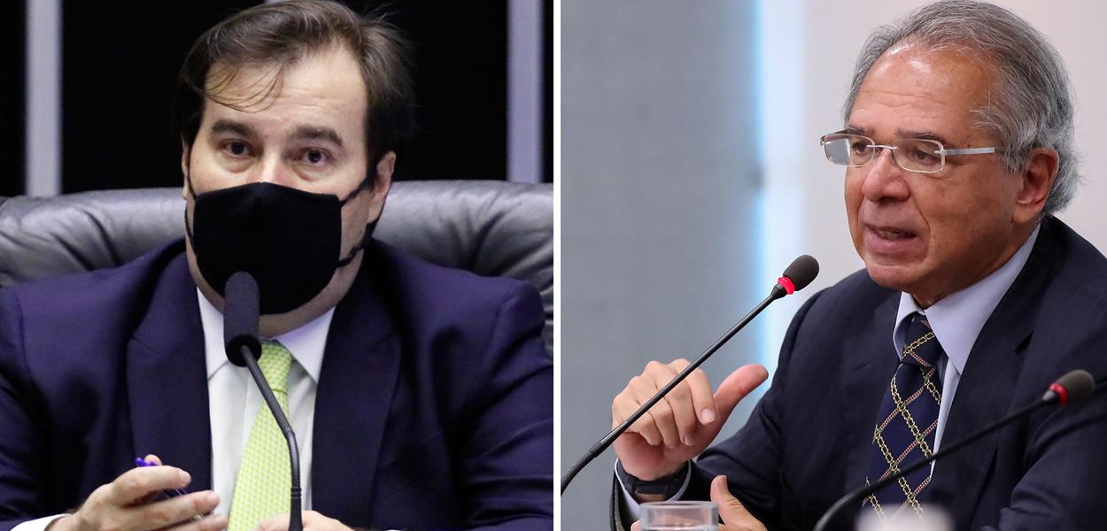 Rodrigo Maia e Paulo Guedes