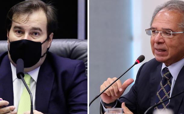 Rodrigo Maia e Paulo Guedes