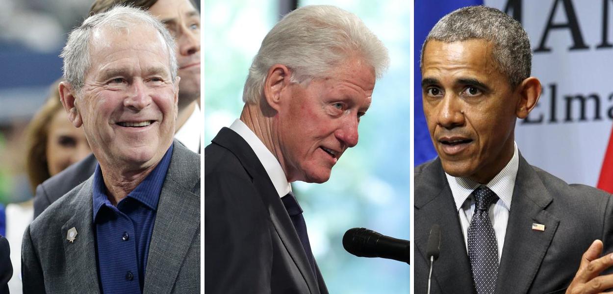 George W. Bush, Bill Clinton e Barack Obama