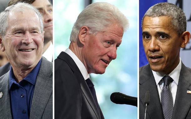 George W. Bush, Bill Clinton e Barack Obama