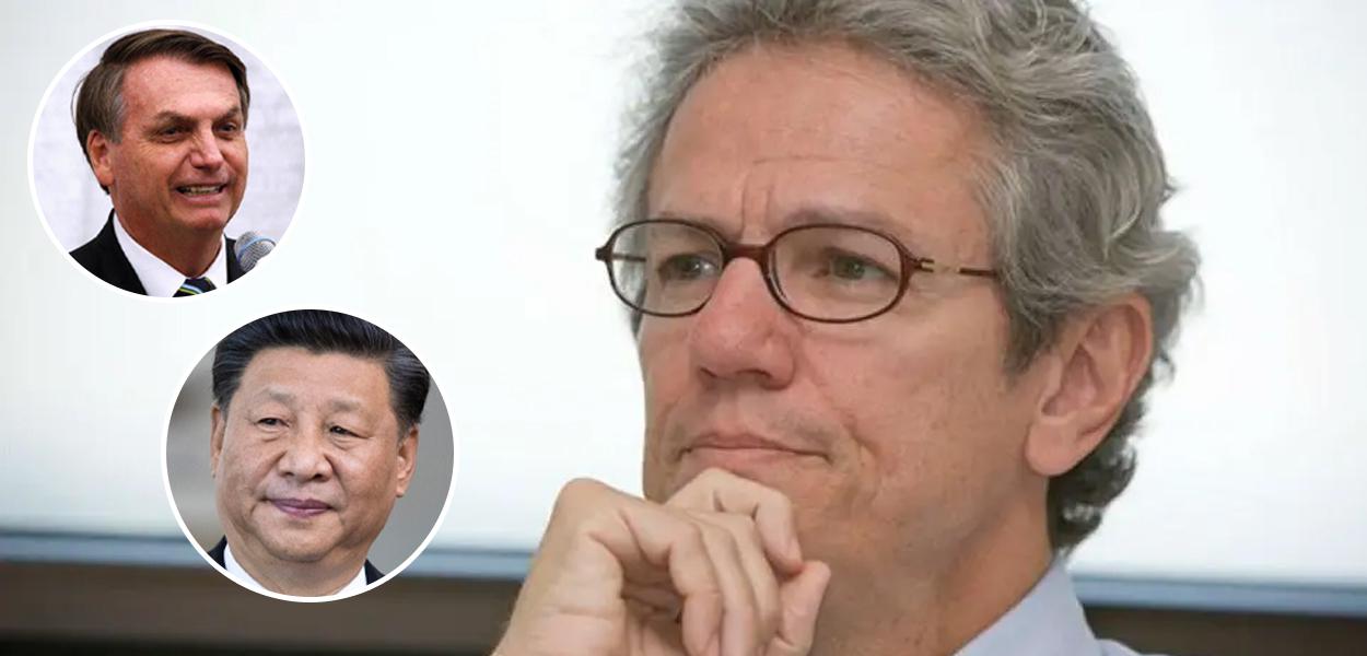 Jair Bolsonaro, Xi Jinping e Paulo Nogueira Batista Jr