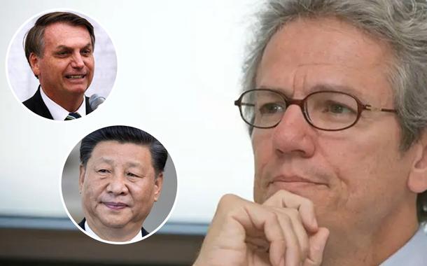 Jair Bolsonaro, Xi Jinping e Paulo Nogueira Batista Jr