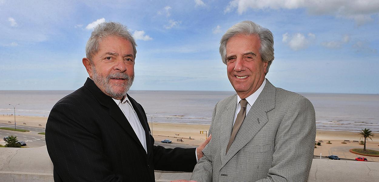 Luiz Inácio Lula da Silva e Tabaré Vázquez
