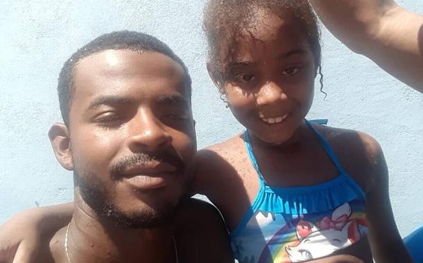 Maycon Douglas Moreira Santos perdeu a filha de 7 anos baleada em operação policial na em Duque de Caxias, na Baixada Fluminense (RJ)