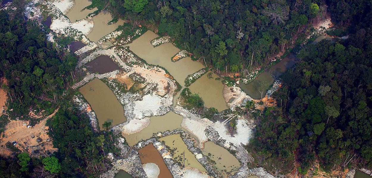 Garimpo ilegal na Terra Indígena Munduruku, município de Jacareacanga.