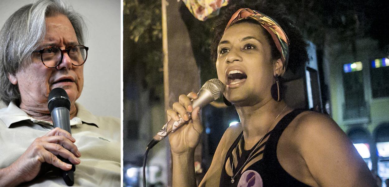 Paulo Moreira Leite e Marielle Franco