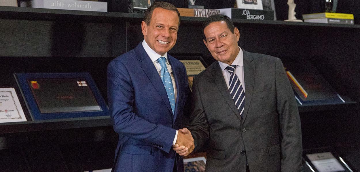 João Doria e Hamilton Mourão