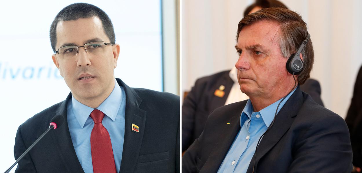 Jorge Arreaza e Jair Bolsonaro
