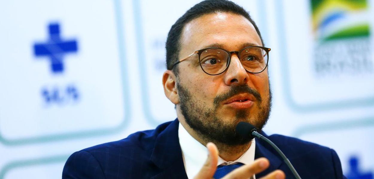  O secretário substituto de Vigilância em Saúde, Júlio Croda,  durante entrevista coletiva para esclarecimentos técnicos sobre o coronavírus da China