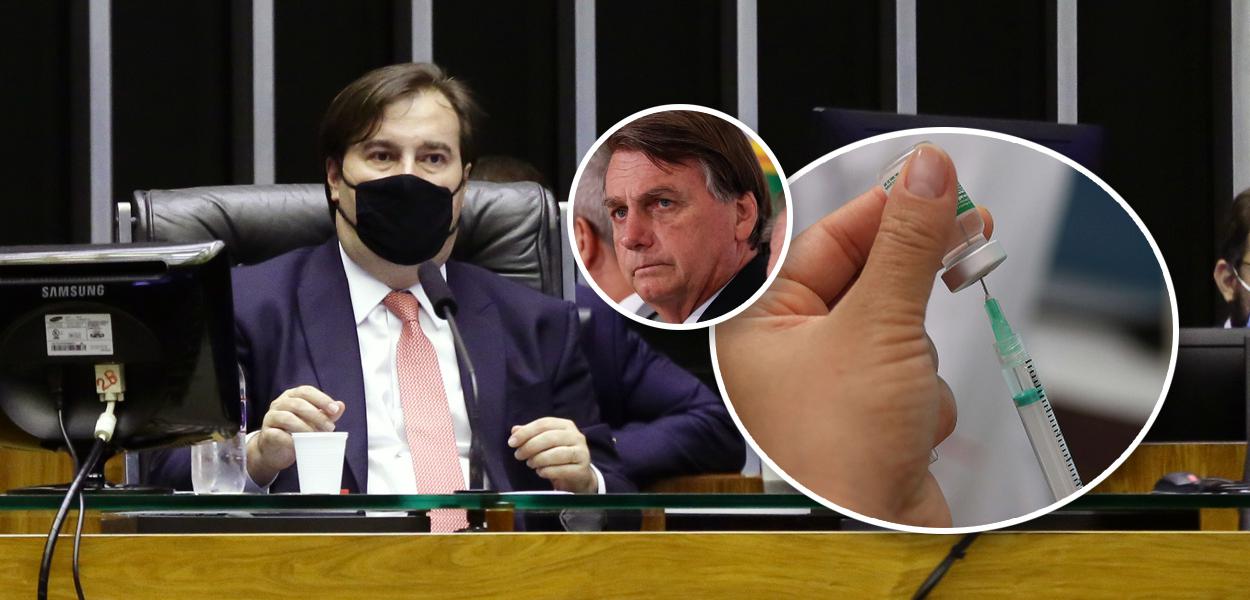 Rodrigo Maia, Bolsonaro e vacina