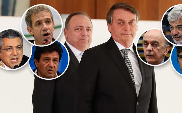 Alexandre Padilha, Arthur Chioro, Luiz Henrique Mandetta, Pazuello com Bolsonaro, José Serra, Humberto Costa e Nelson Teich