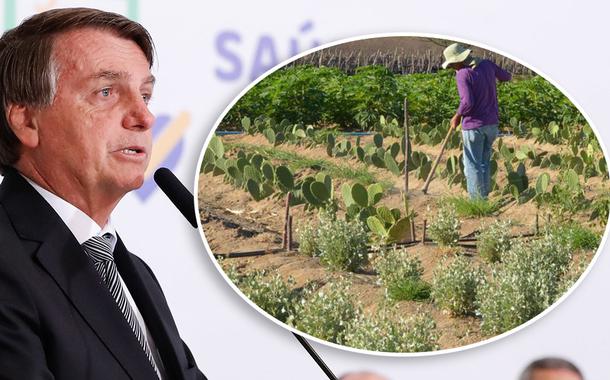 Jair Bolsonaro e pequeno agricultor