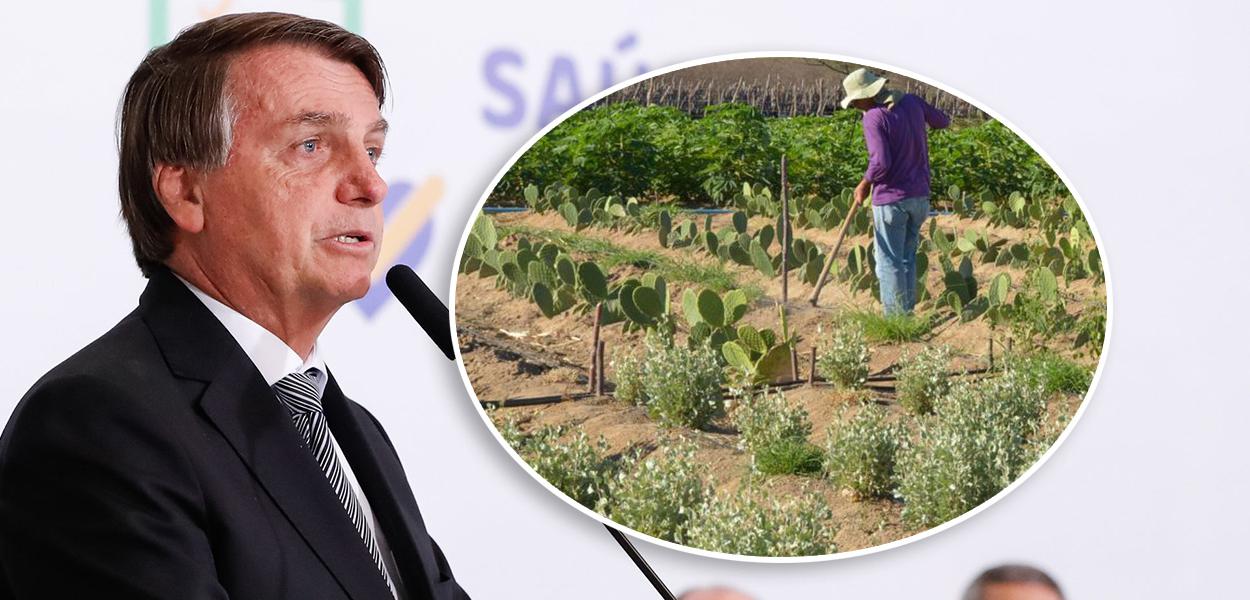 Jair Bolsonaro e pequeno agricultor