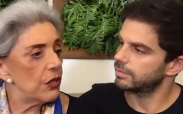 Leda Nagle e seu filho, o ator Duda Nagle